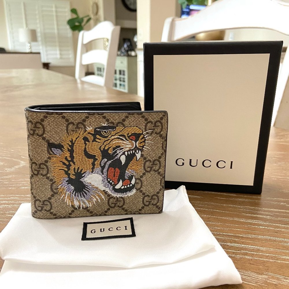 Gucci GG Tiger Bifold Wallet